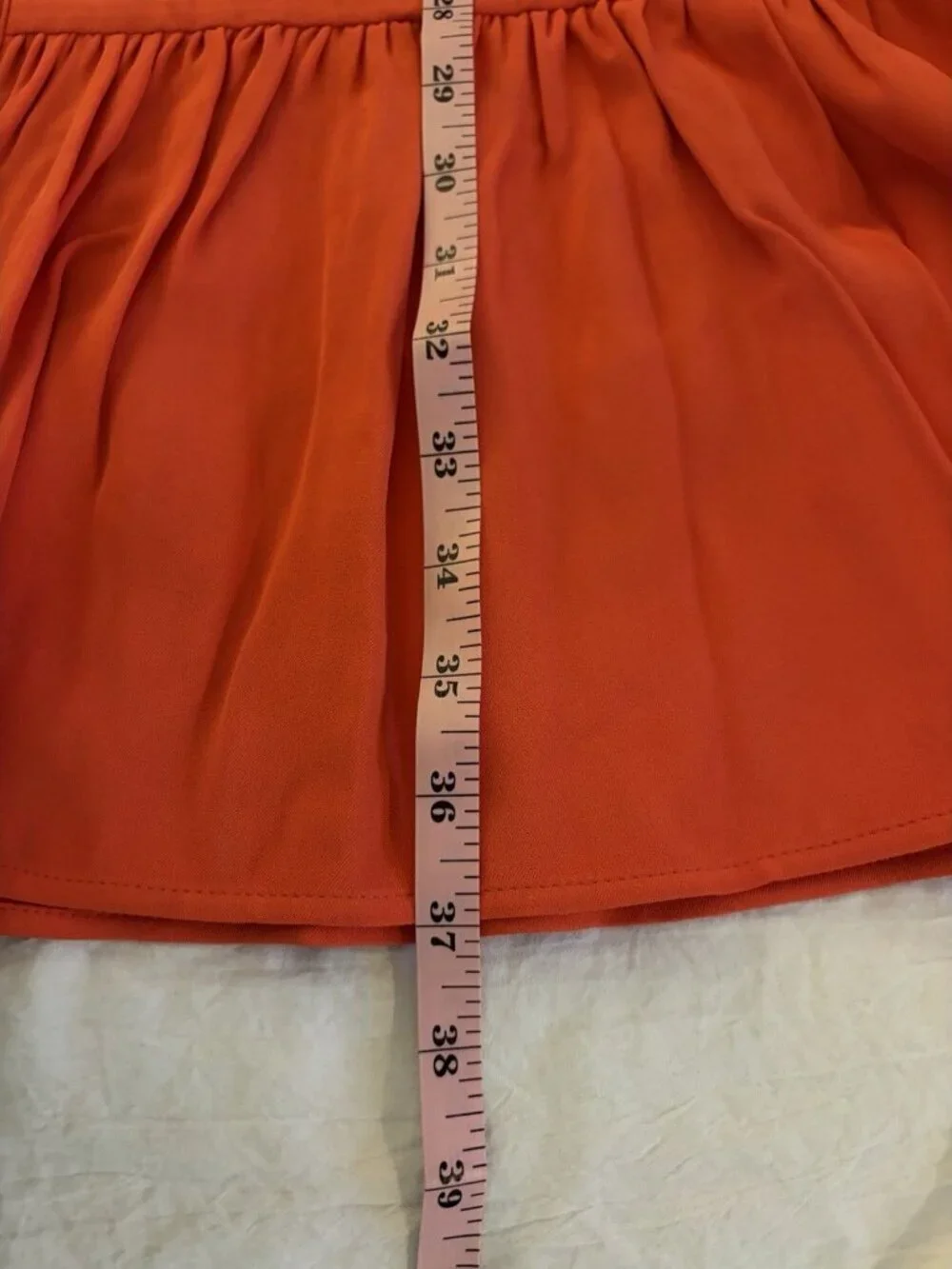 Marcell Von Berlin Women’s Orange Mini Button Front Dress Size 6 NWT